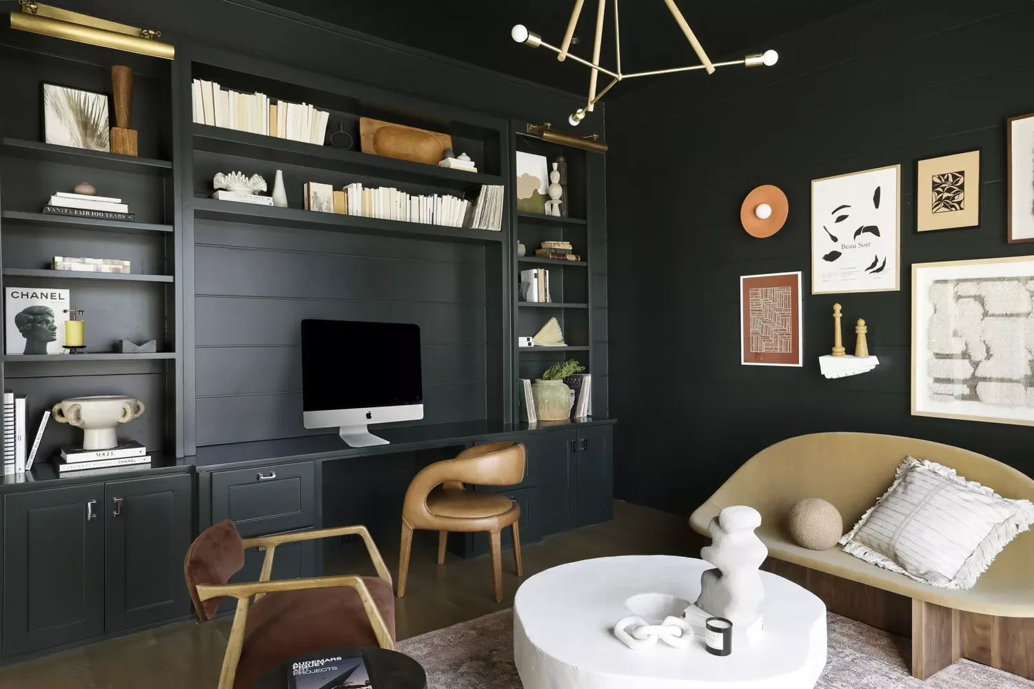32 Study Room Ideas That Will Transform Your Workspace Into a Productivity Paradise Create a Dark, Moody Moment