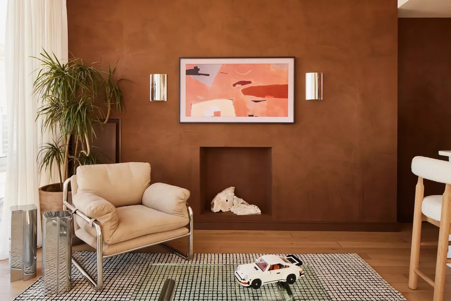 40 Smart Small Apartment Living Room Ideas That Maximize Your Space and Style 9 Create a Feature Wall