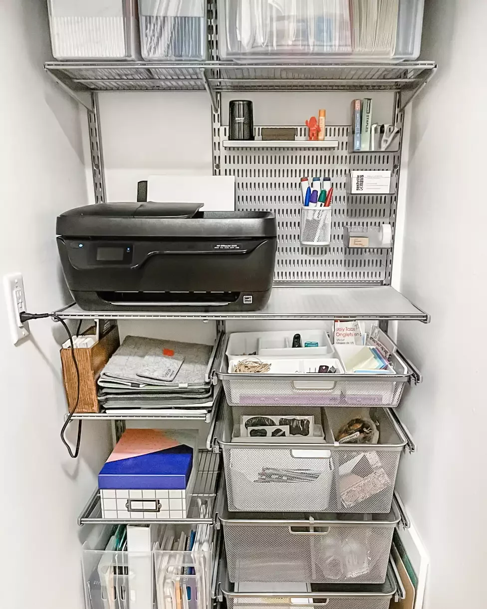 32 Brilliant Small Closet Organization Ideas That Actually Work Create a Functional Home Office Closet