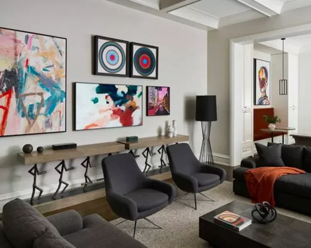 41 Stunning Black Sofa Living Room Ideas That Will Transform Your Space 36 Create a Gallery Space