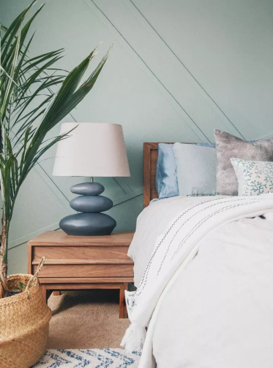 25 Bedroom Accent Wall Ideas That Completely Transform Create a Geometric Pattern