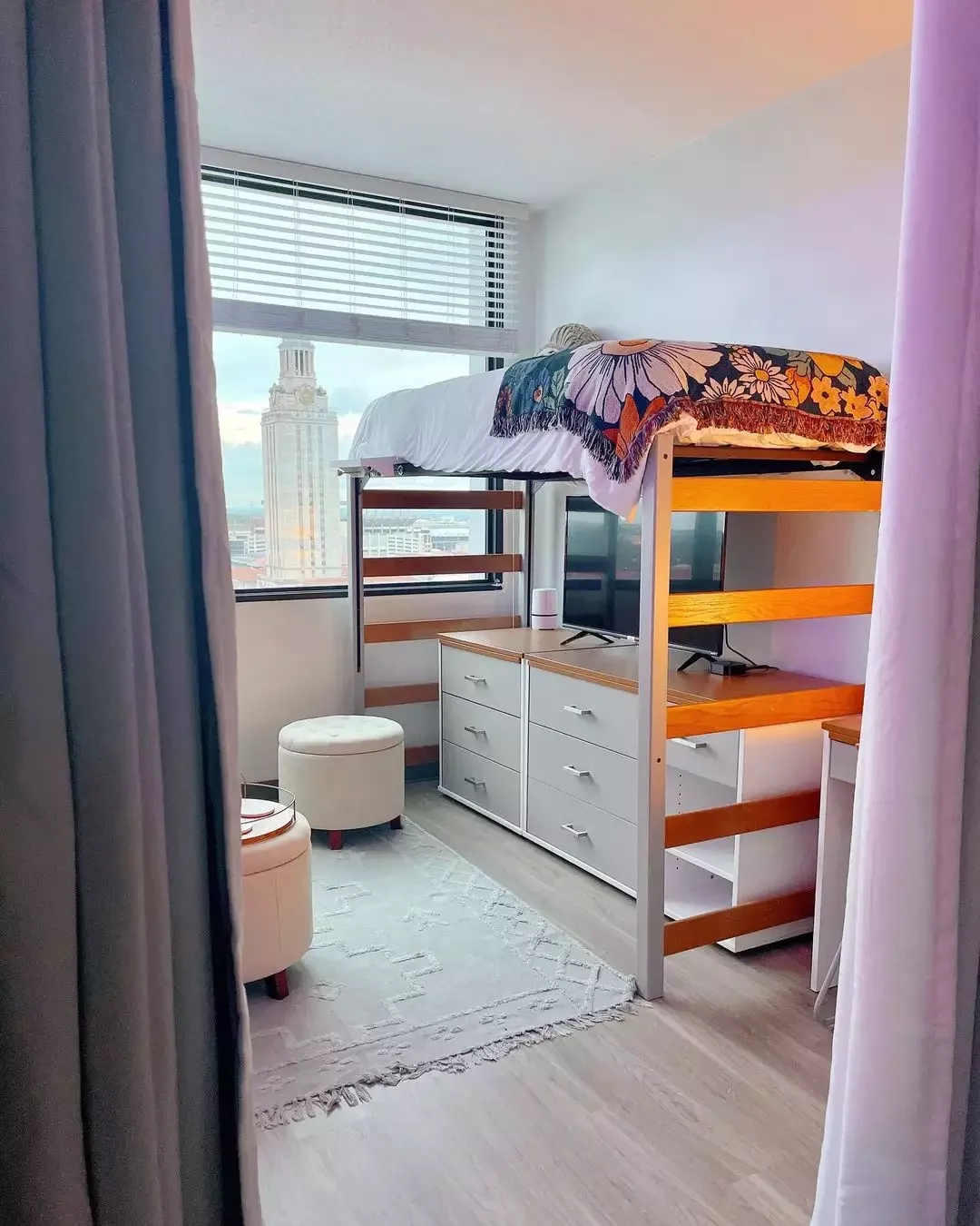 20 Creative Ways to Transform Your Dorm Room Into a Personal Haven 5 Create a Lofted Sleep Space