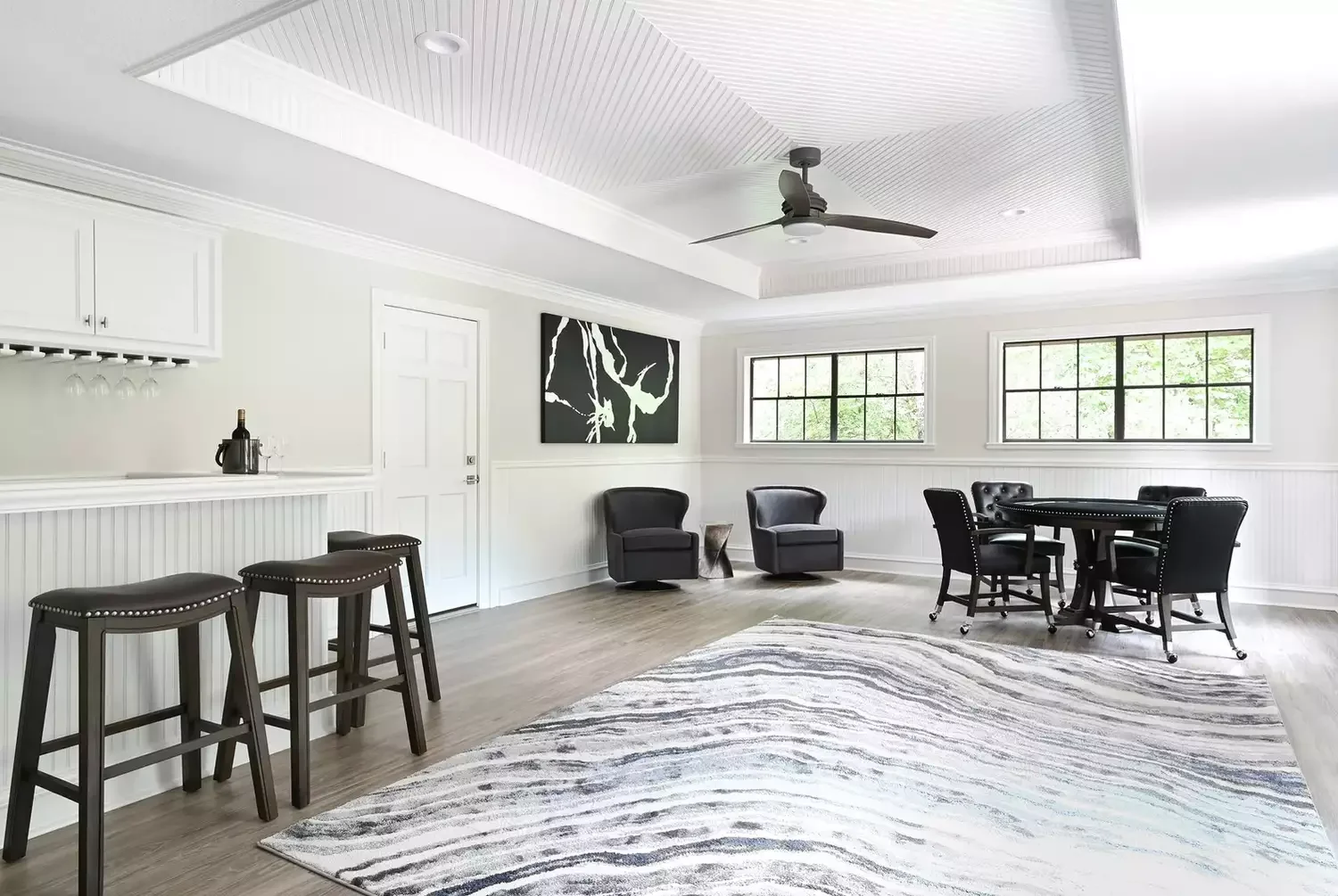 25 Stunning Tray Ceiling Designs That Transform Your Room's Fifth Wall 20 Create a Pattern With Shiplap