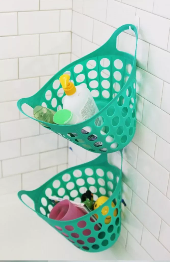 35 Brilliant Bathroom Organization Ideas That Will Transform Your Space Instantly Create a Shower Caddy With Suction Cups