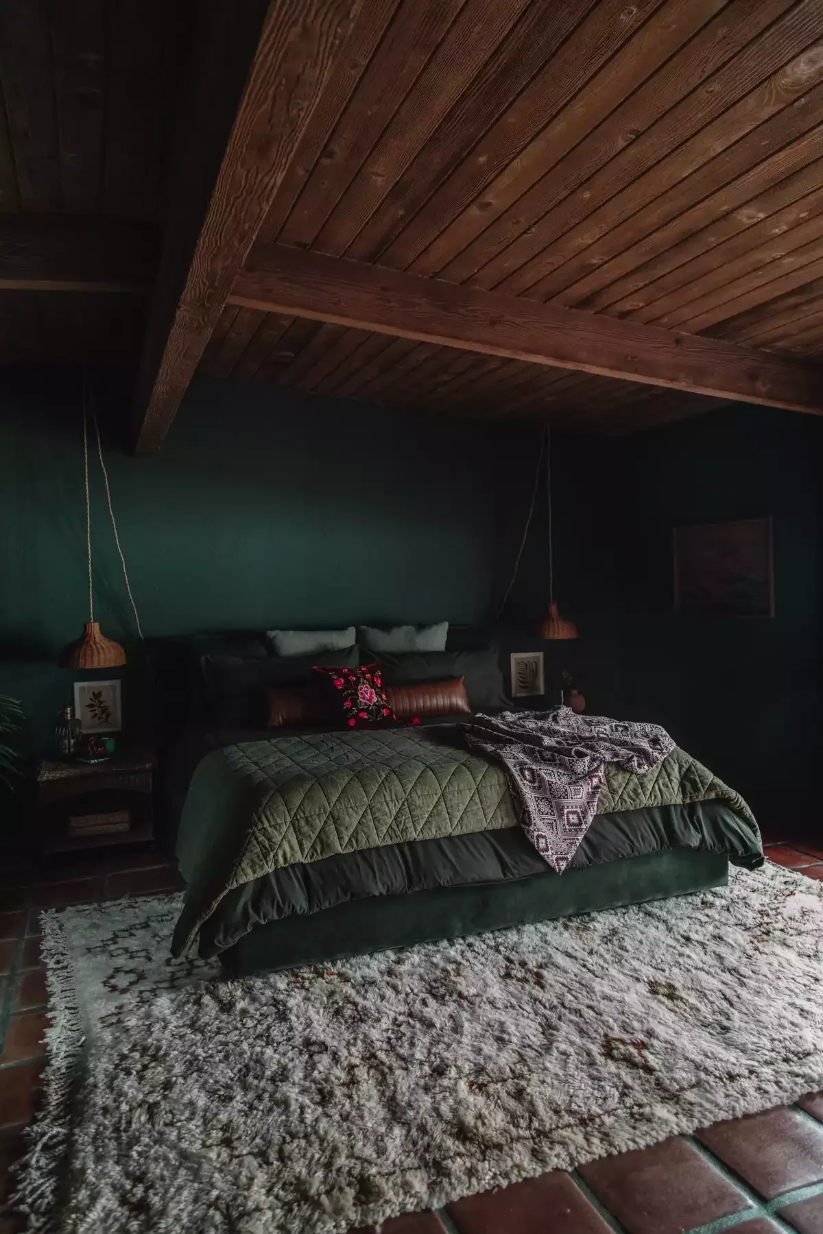 33 Stunning Dark Green Bedroom Ideas That Will Transform Your Space 30 Create a Tonal Look