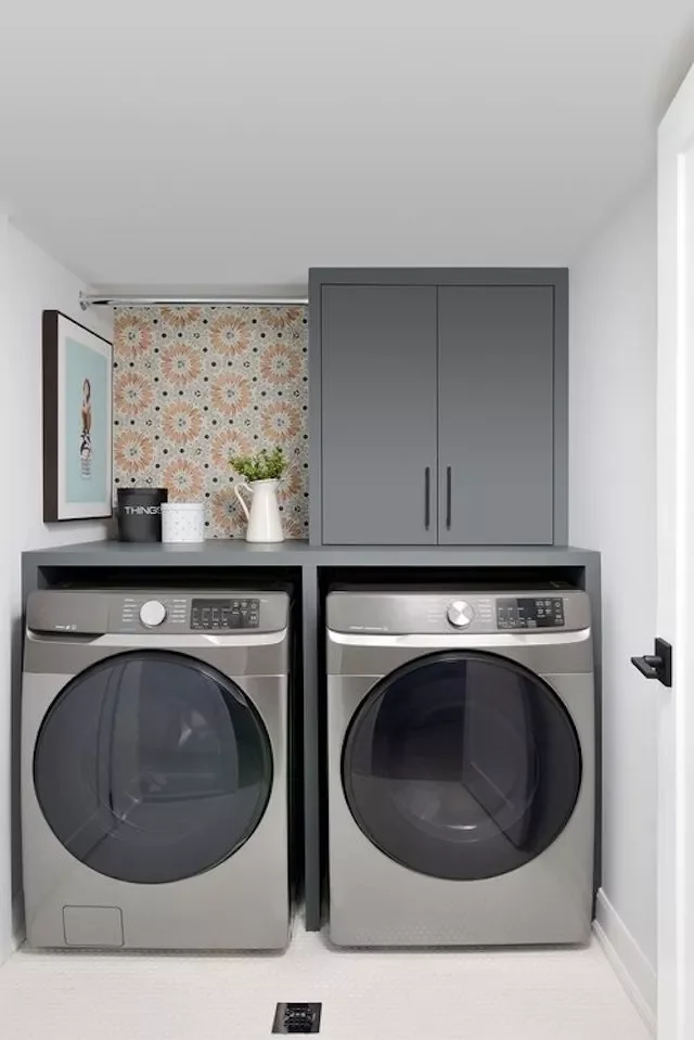 26 Creative Basement Laundry Room Ideas to Transform Your Space Create an Accent Wall