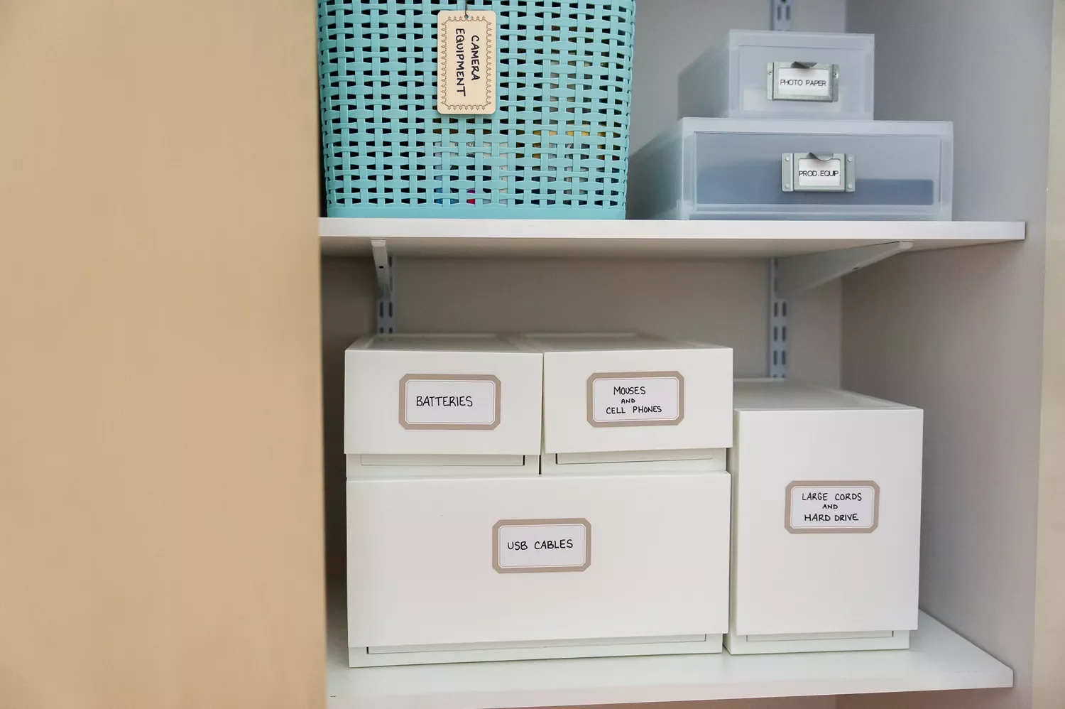 39 Brilliant Home Organization Ideas That Will Transform Every Room Create an Electronics Closet