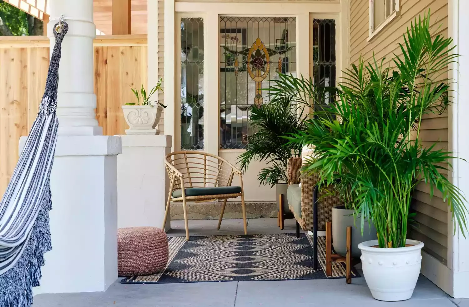 21 Budget-Friendly Small Porch Ideas That Will Make Your Neighbors Jealous 9 Create an Oasis