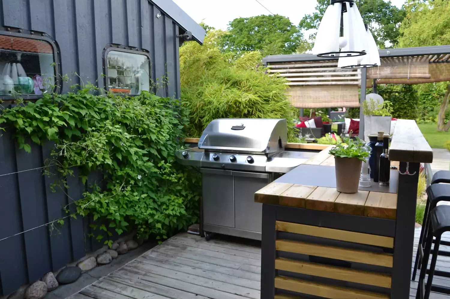 30 Creative Ways to Transform Your Small Deck Into a Stunning Outdoor Retreat 16 Create an Outdoor Kitchen
