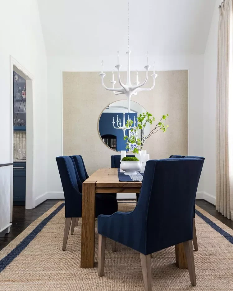 40 Stunning Blue Dining Room Ideas That Will Transform Your Space 28 Crisp Mix