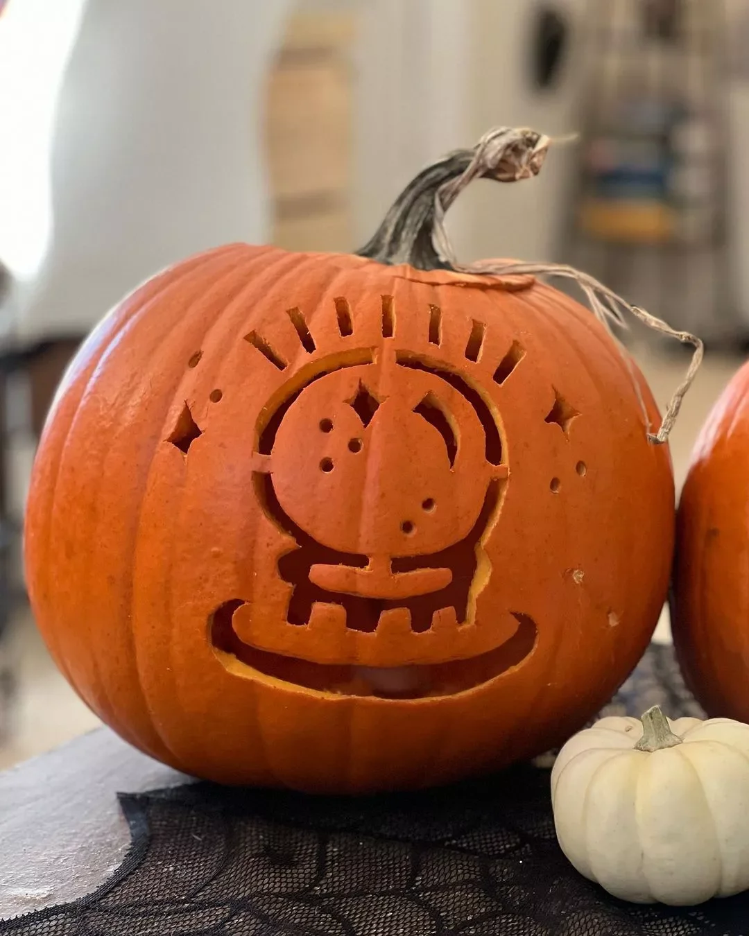 77 Creative Pumpkin Carving Ideas That'll Transform Your Fall Decorating Game 61 Crystal Ball Pumpkin