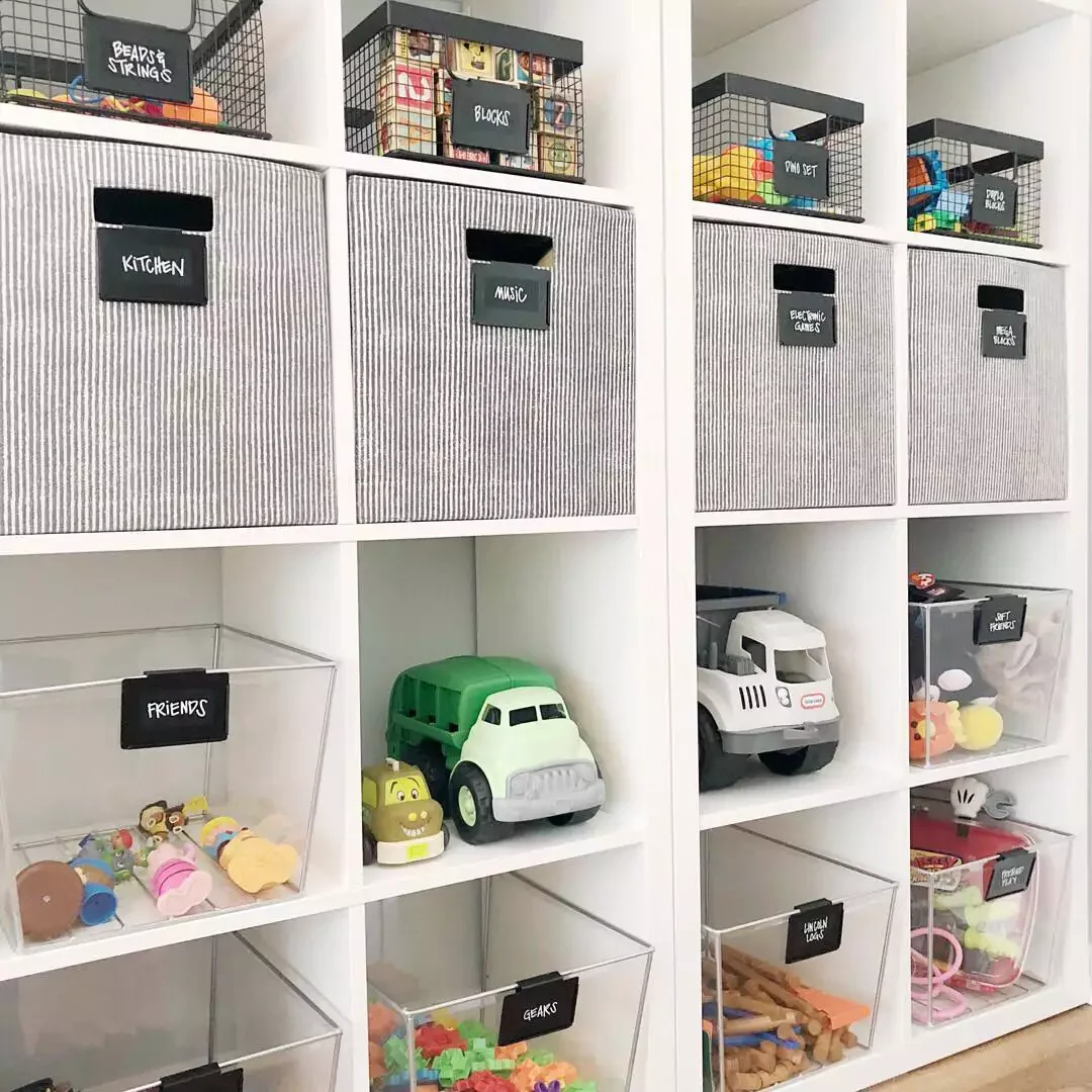 38 Creative LEGO Storage Solutions That'll Transform Your Home's Organization Game Cube Fabric Bins for Legos