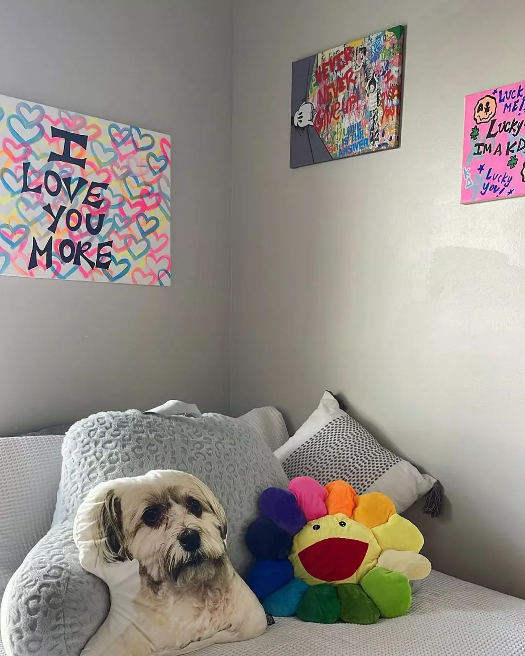 20 Creative Ways to Transform Your Dorm Room Into a Personal Haven 18 Cuddle a Custom Pet Pillow