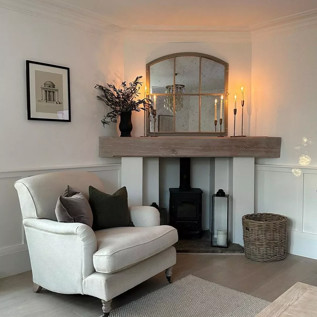 25 Stunning Corner Fireplace Ideas That'll Transform Your Living Space 18 Curate a Cottage-Like Feel