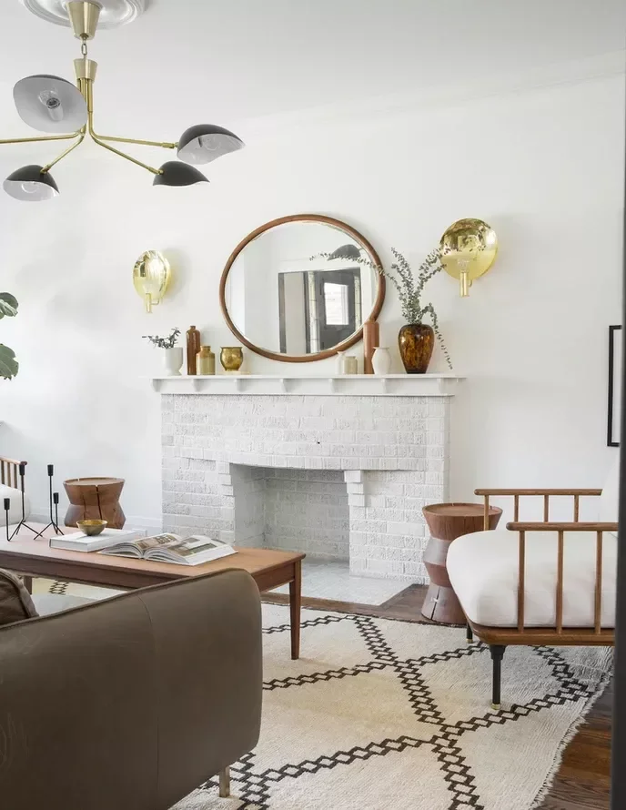 42 Stunning White Brick Fireplace Ideas That Will Transform Your Living Space 32 Curved Brick Fireplace