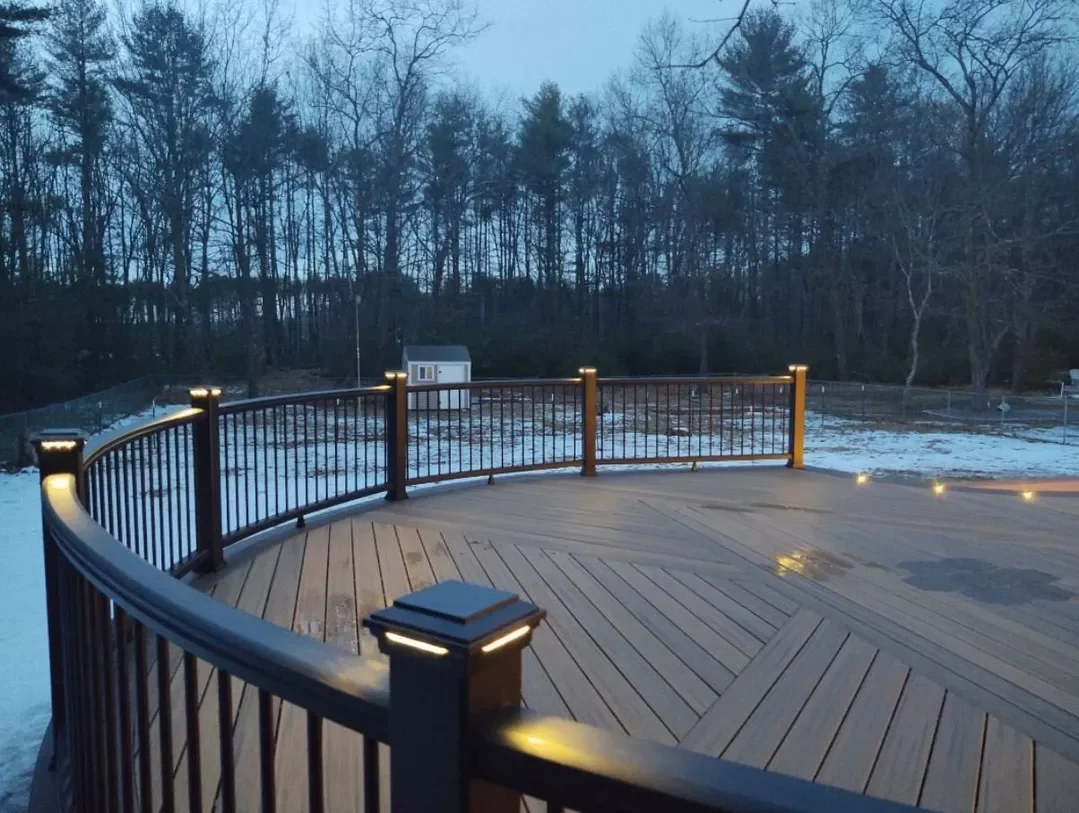 33 Stunning Deck Railing Ideas That Will Transform Your Outdoor Space 12 Curved and Lighted Railing