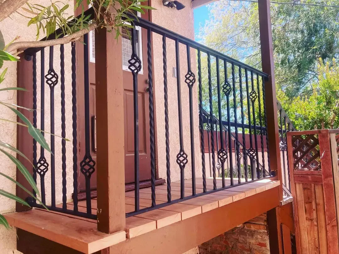 33 Stunning Deck Railing Ideas That Will Transform Your Outdoor Space 11 Custom Metal Deck Railing