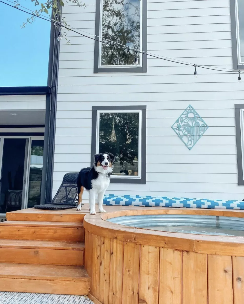 33 Creative Stock Tank Pool Ideas to Transform Your Backyard 14 Customize With Wood