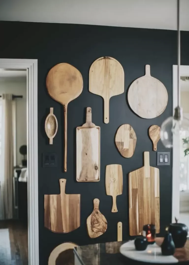 45 Stunning Kitchen Wall Decor Ideas That Transform Your Space 8 Cutting Board Gallery Wall