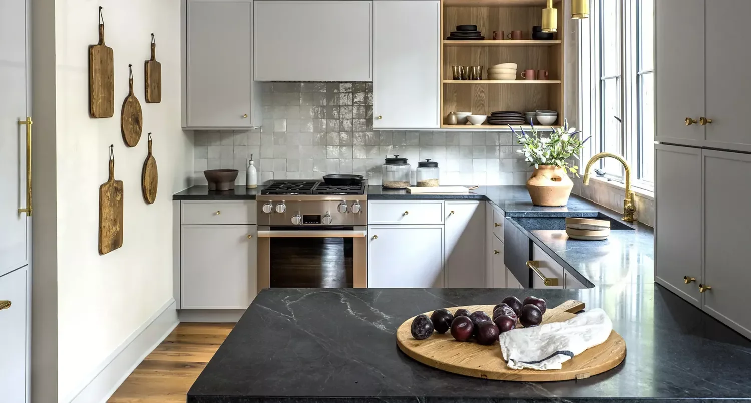32 Modern Farmhouse Kitchen Ideas That'll Transform Your Cooking Space Cutting Boards on the Wall