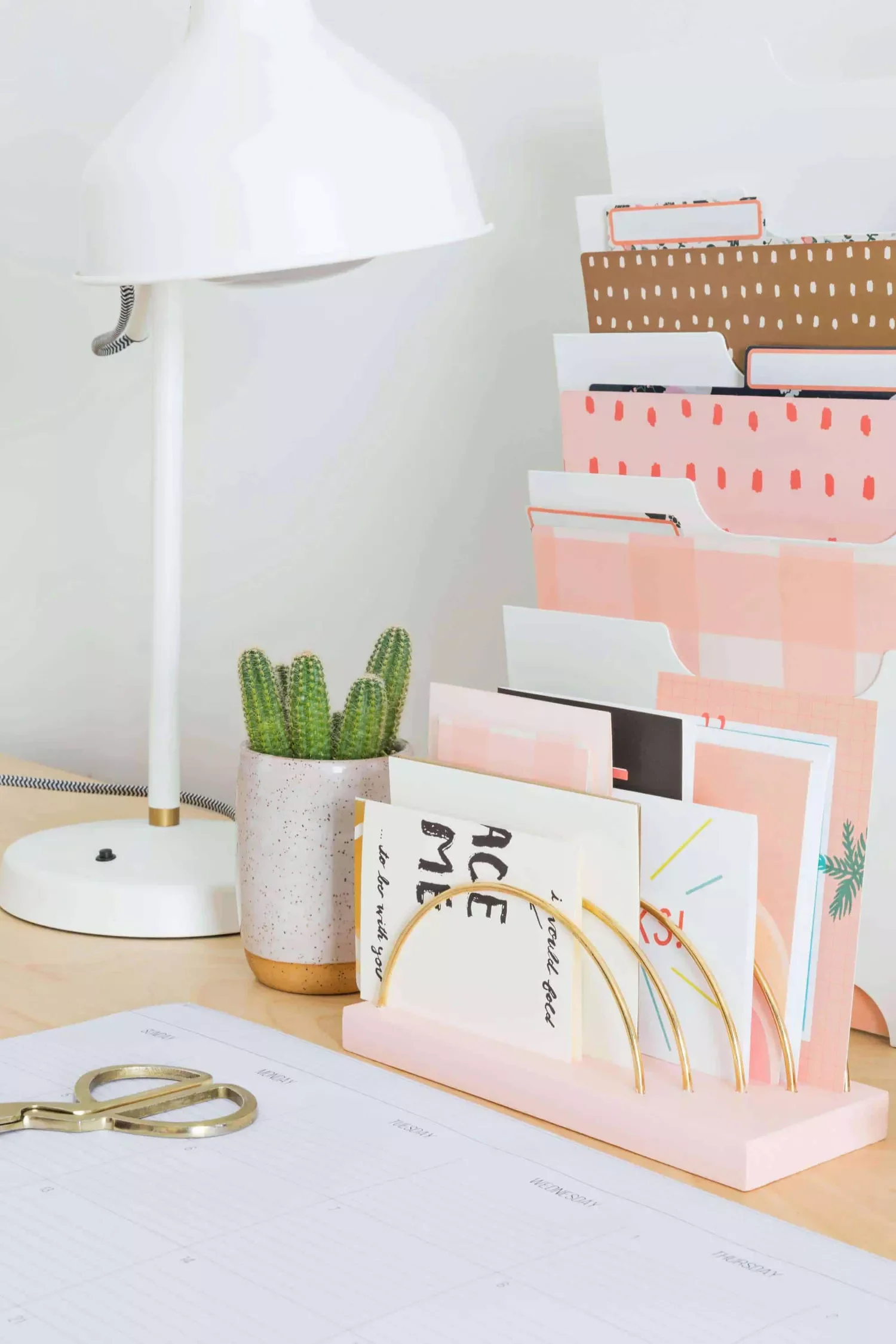 20 Brilliant Mail Organization Ideas That'll Transform Your Cluttered Space DIY Desktop Letter Holder