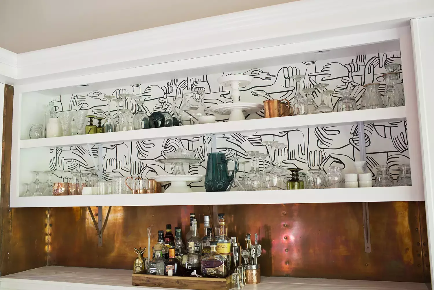41 Stylish Bar Shelf Ideas That Will Transform Your Home Bar 7 DIY Dining Room Bar Shelf