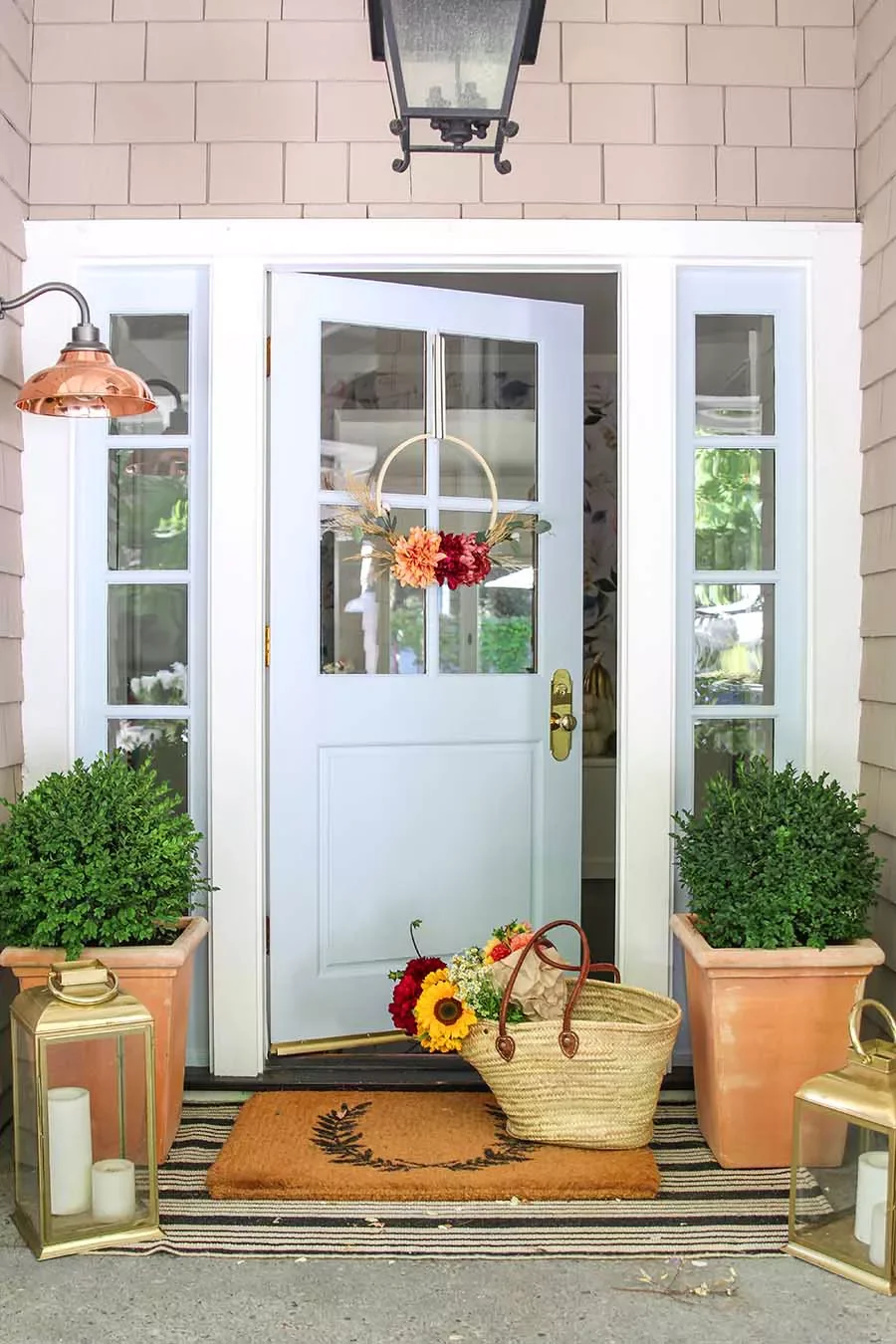 66 Beautiful Fall Wreath DIY Ideas to Welcome Autumn Into Your Home 20 DIY Fall Hoop Wreath