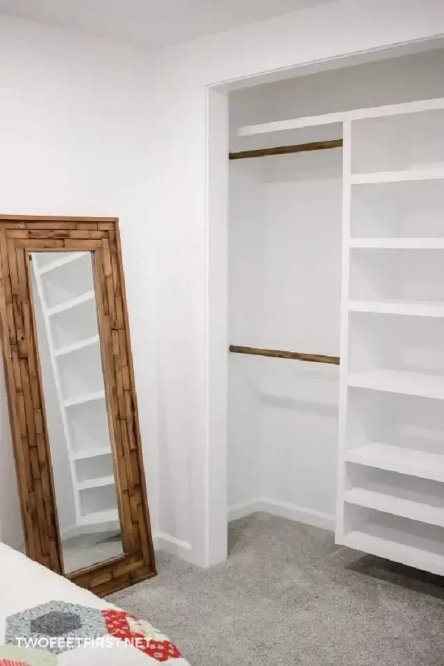 30 Closet DIY Projects You Can Actually Tackle This Weekend DIY Floating Closet Organizer