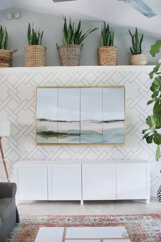 20 Creative DIY Picture Frame Projects to Transform Your Home 9 DIY Hidden TV Art Frame