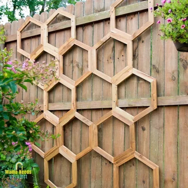 DIY Honeycomb Garden Trellis