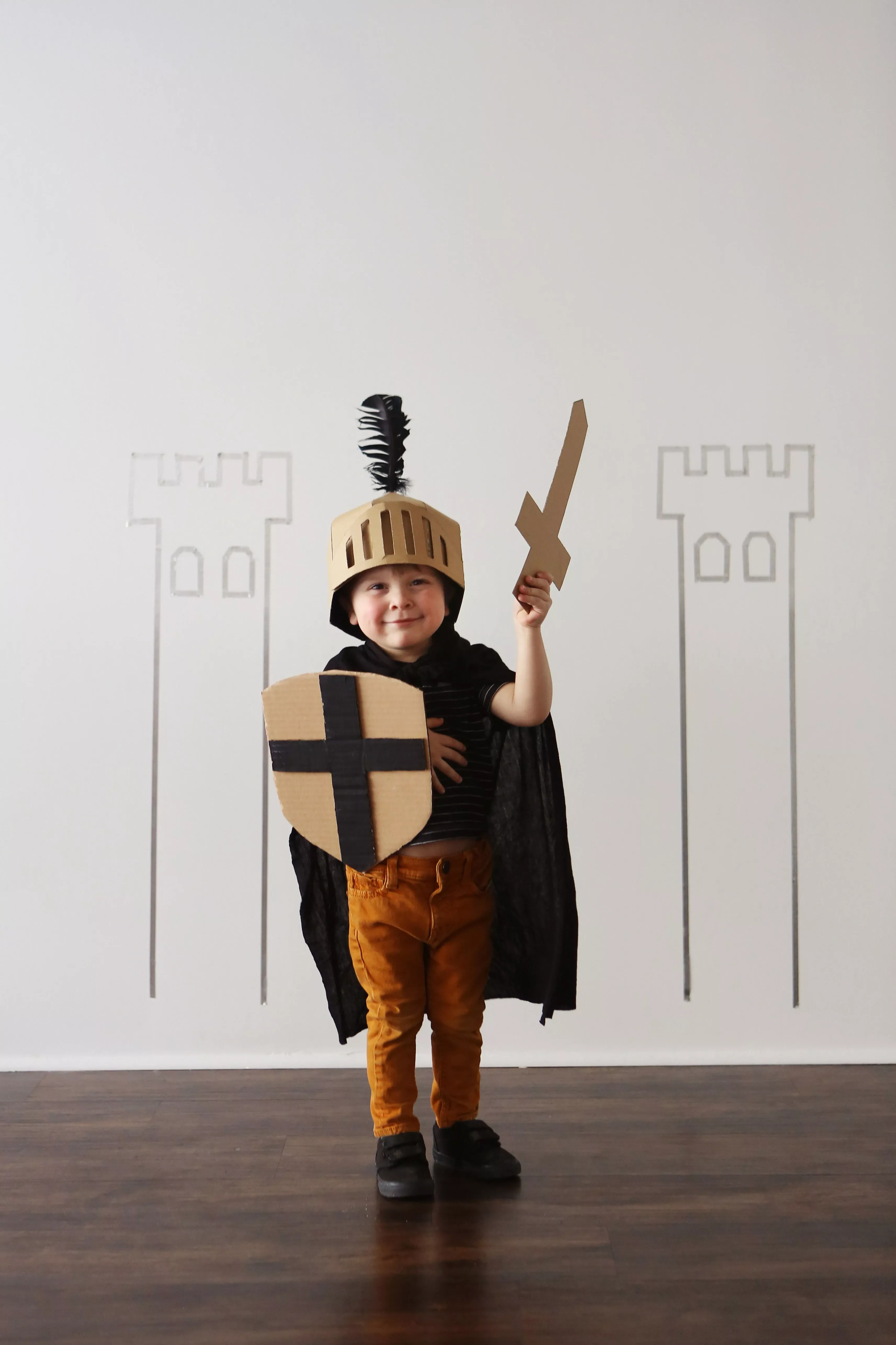 31 Handmade Halloween Costume Ideas for Kids to Wear While 14 DIY Knight Costume