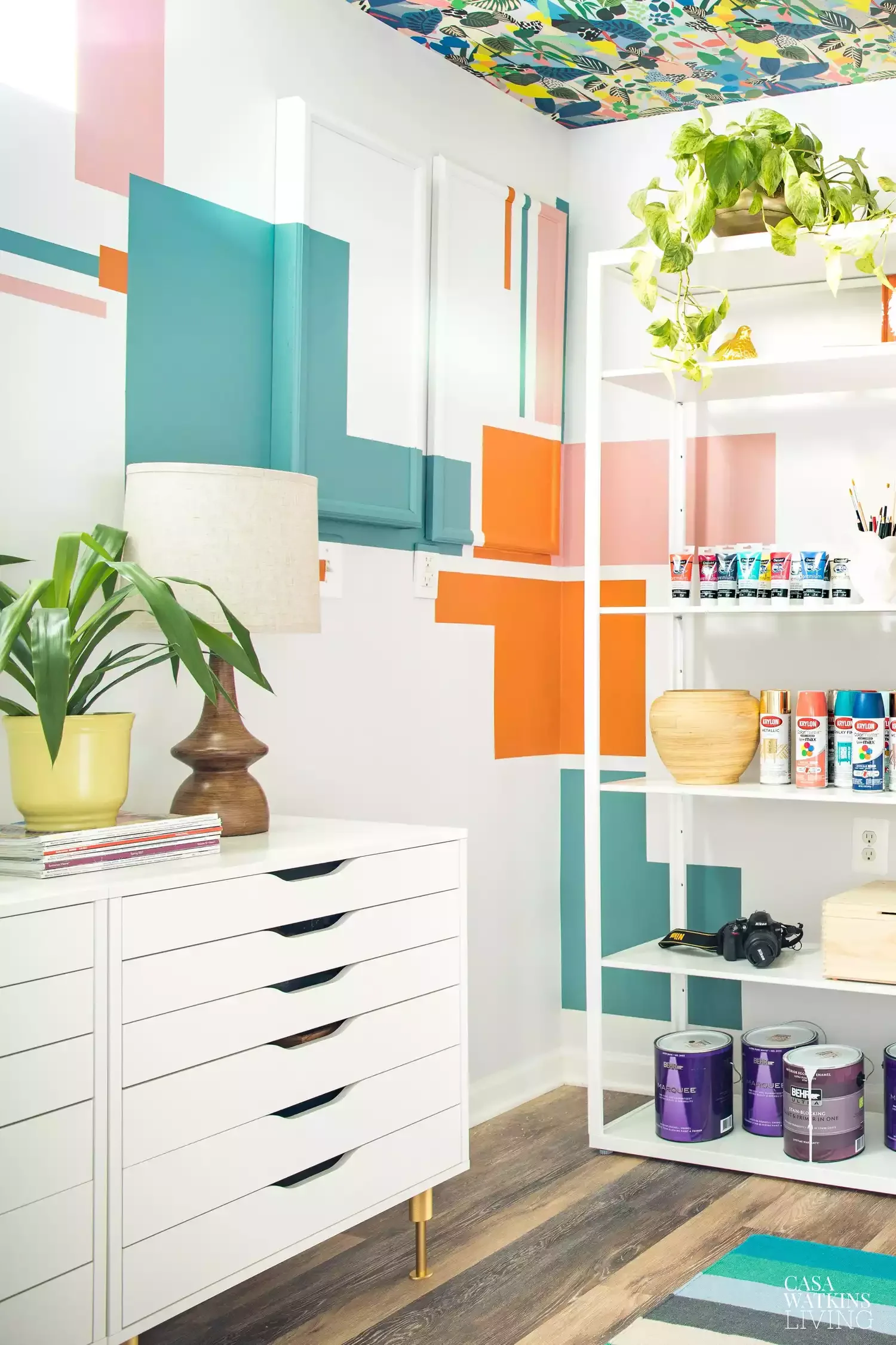 27 Stunning DIY Geometric Wall Ideas That Will Transform Your Space 18 DIY Painted Wall