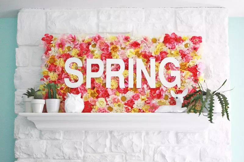 30 Beautiful Spring Mantel Ideas That Will Transform Your Living Space 3 DIY Sign