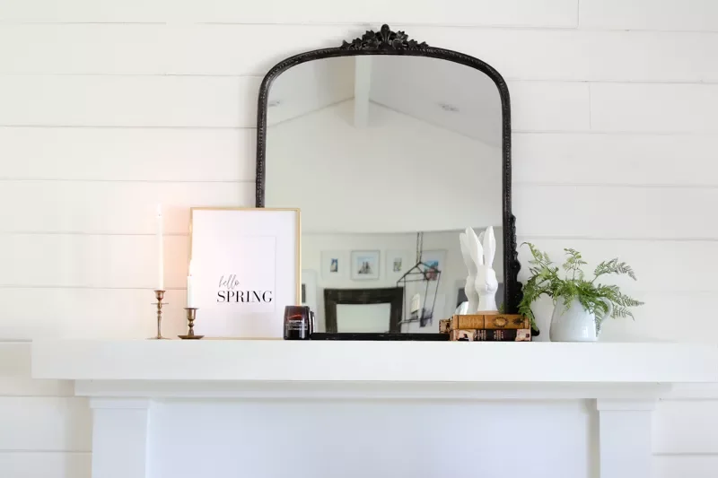 30 Beautiful Spring Mantel Ideas That Will Transform Your Living Space 27 DIY Spring Printable