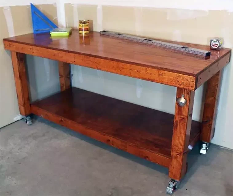 15 Brilliant Garage Workstation Ideas That Transform Your Space DIY Workbench