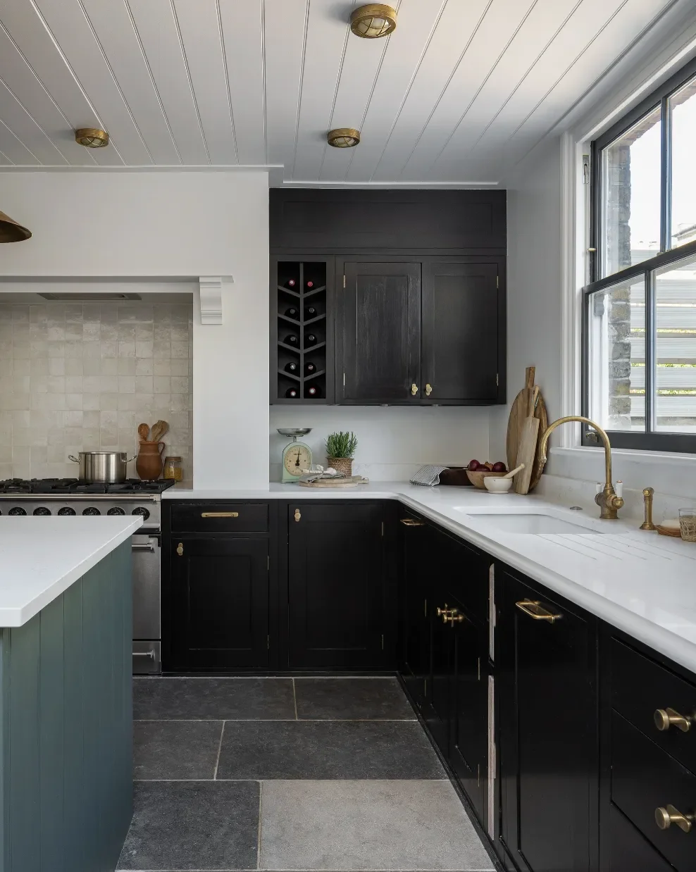12 Stunning Green Kitchen Paint Ideas That Will Transform Your Space 9 Dark Aquamarine