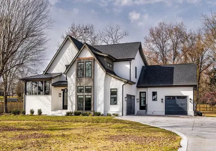 52 Stunning Garage Door Ideas That Will Transform Your Home's Curb Appeal Dark Blue Paint
