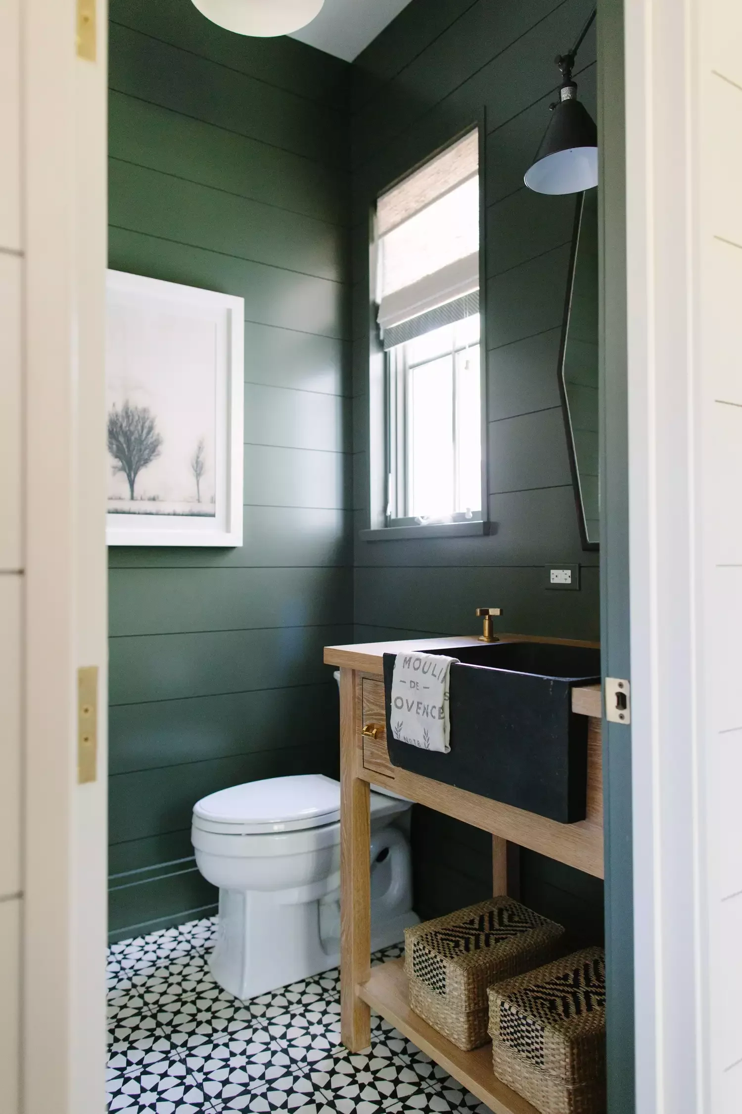 74 Amazing Bathroom Decorating Ideas That Will Transform Your Space 58 Dark Farmhouse Style