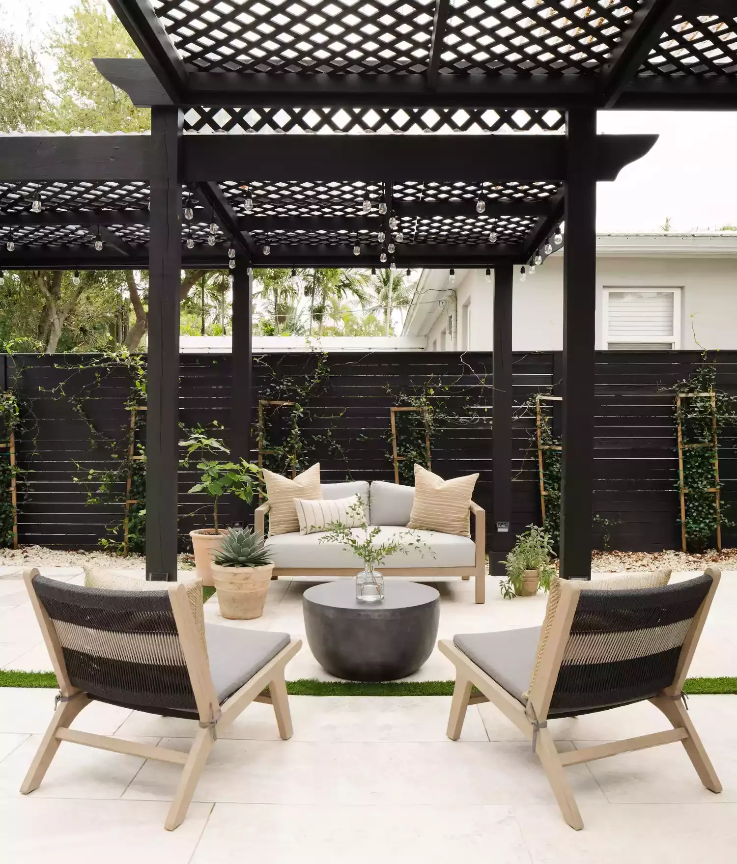 57 Stunning Backyard Transformation Ideas to Create Your Perfect Outdoor Retreat Dark Finishes
