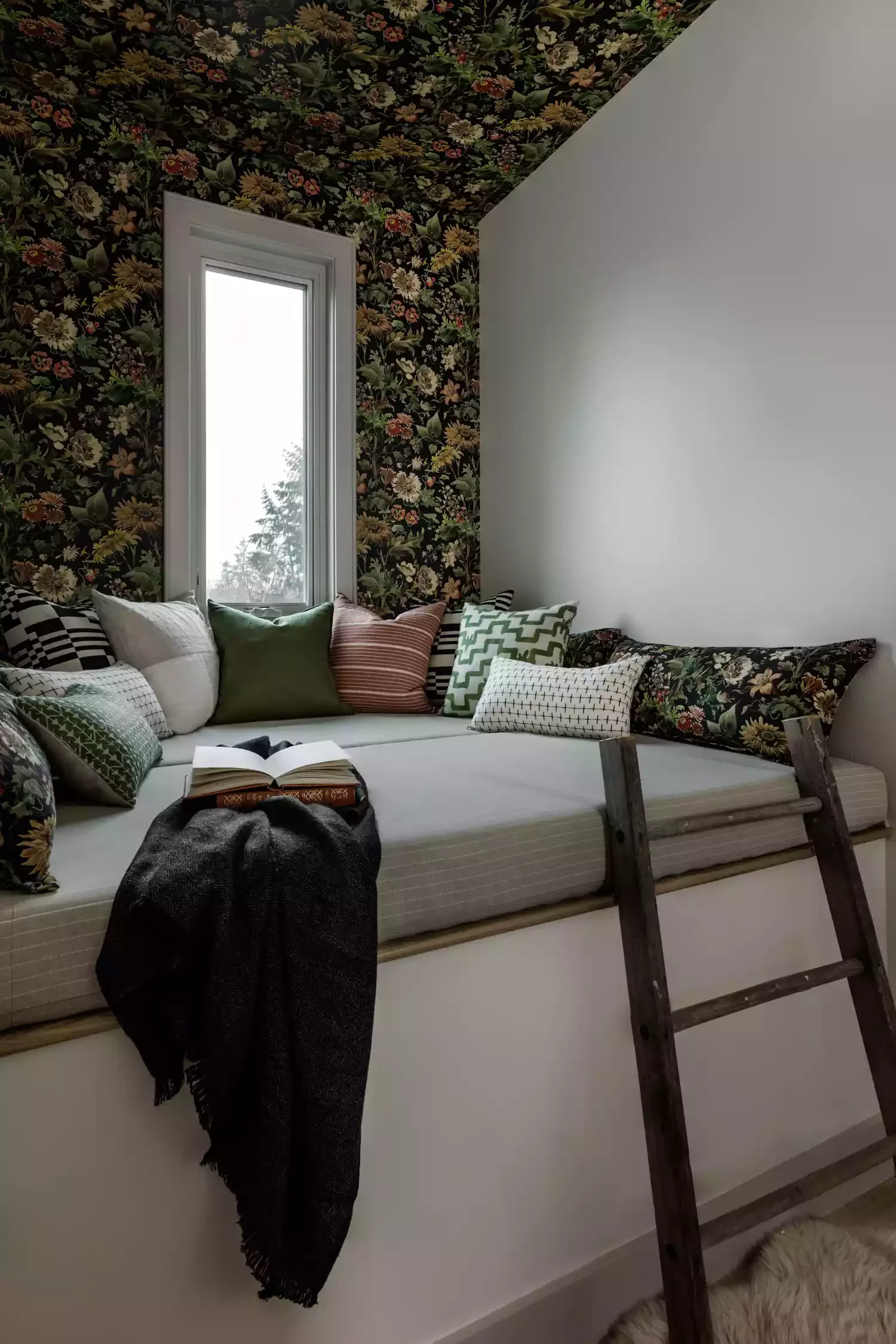 25 Enchanting Kids' Reading Nooks That Blend Style and Functionality 24 Dark Florals