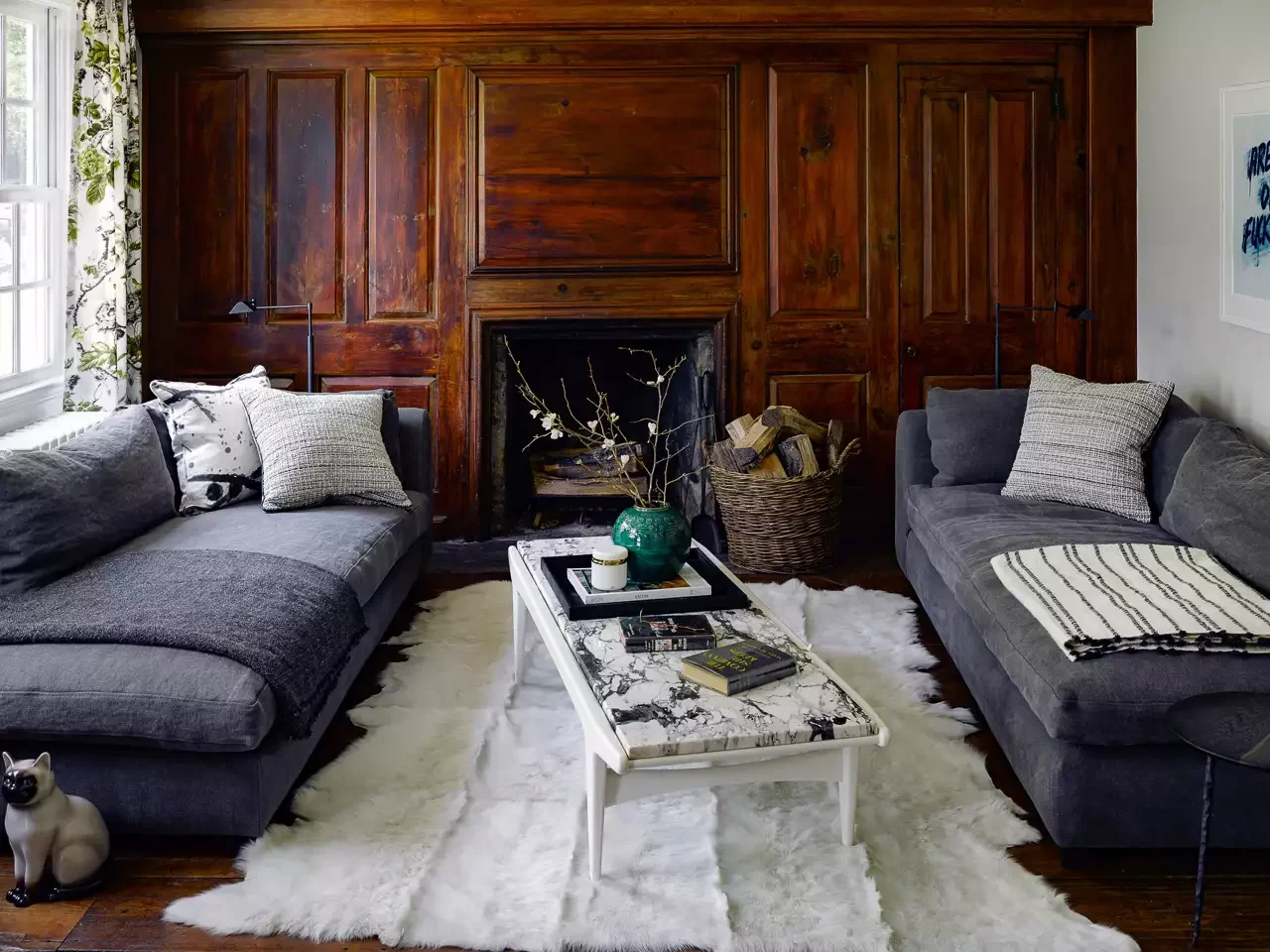 44 Irresistibly Cozy Living Room Ideas That Will Transform Your Space 35 Dark Wood Paneling