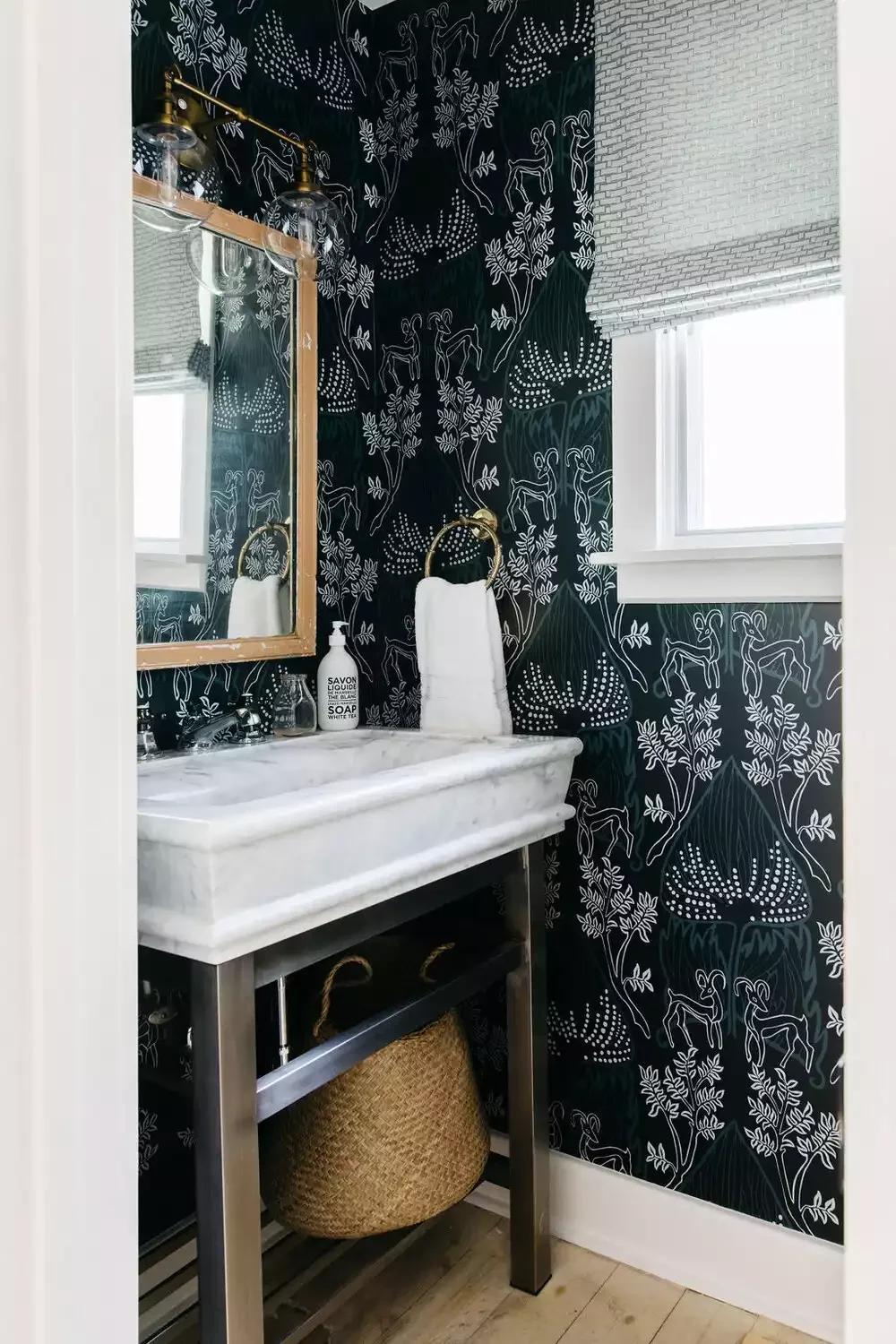 39 Stunning Bathroom Wallpaper Ideas That Will Transform Your Space 11 Dark Woodland Wallpaper