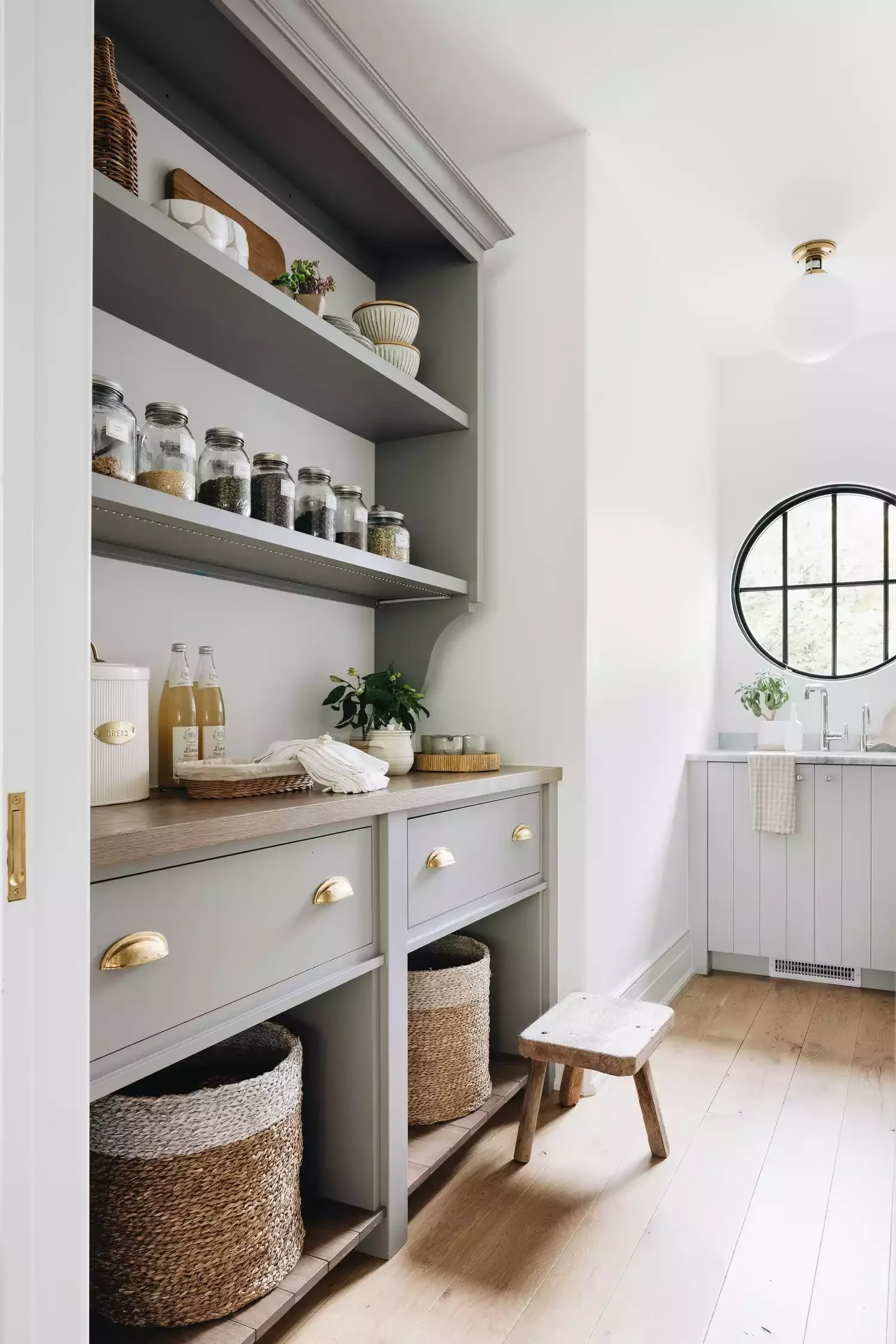 43 Butler's Pantry Ideas That Transform Your Kitchen Storage Into Stylish Function Decant Dry Goods in Your Butler's Pantry