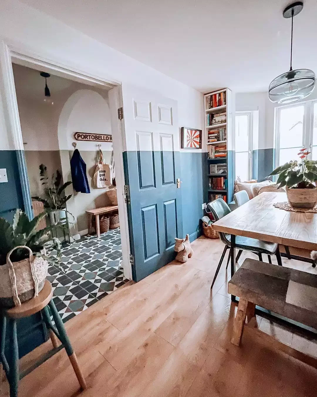 40 Stunning Blue Dining Room Ideas That Will Transform Your Space 34 Deck Out the Door
