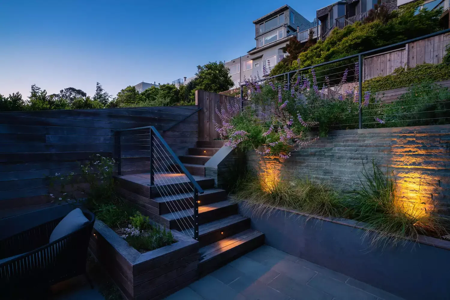 37 Stunning Retaining Wall Ideas to Transform Your Sloped Backyard Deck Steps