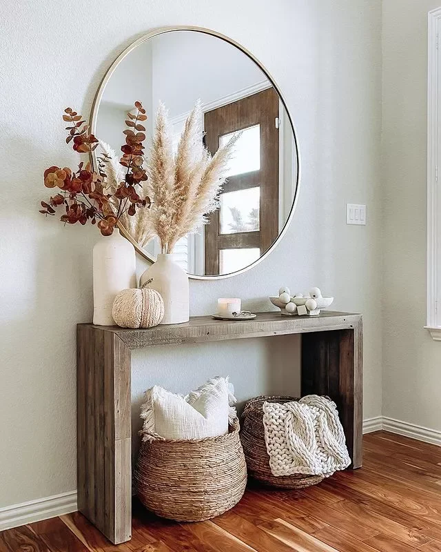 33 Stunning Fall Entryway Ideas That Transform Your Home for Autumn 11 Decorate With Cozy Blankets