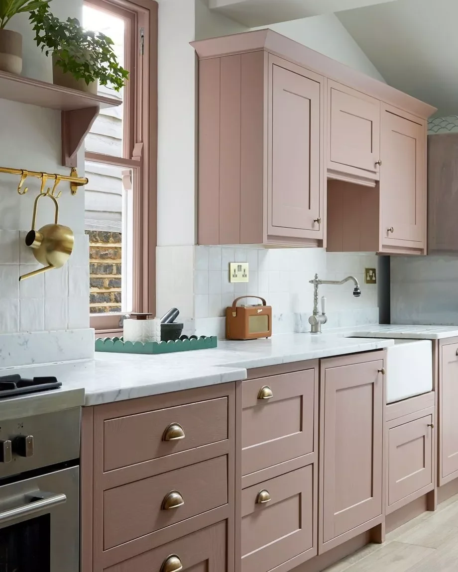 30 Stunning Pink Kitchen Designs That Show Why Pink Is the Ultimate Neutral 1 Decorate With Vintage Items