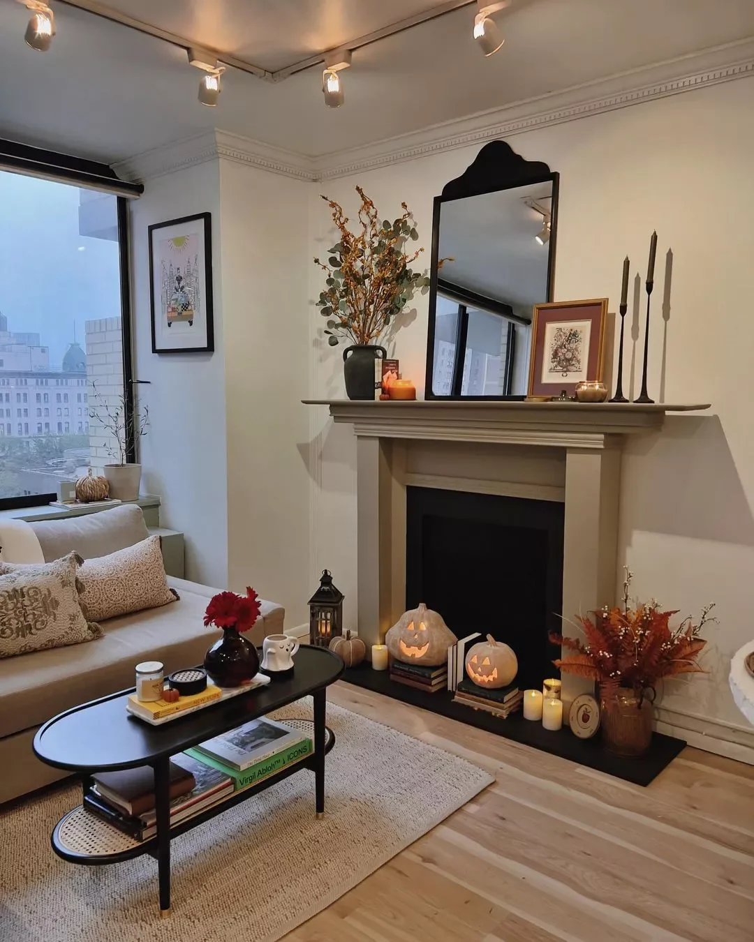 22 Cozy Fall Decorating Ideas That'll Transform Your Apartment This Season 5 Decorate Your Fireplace Hearth
