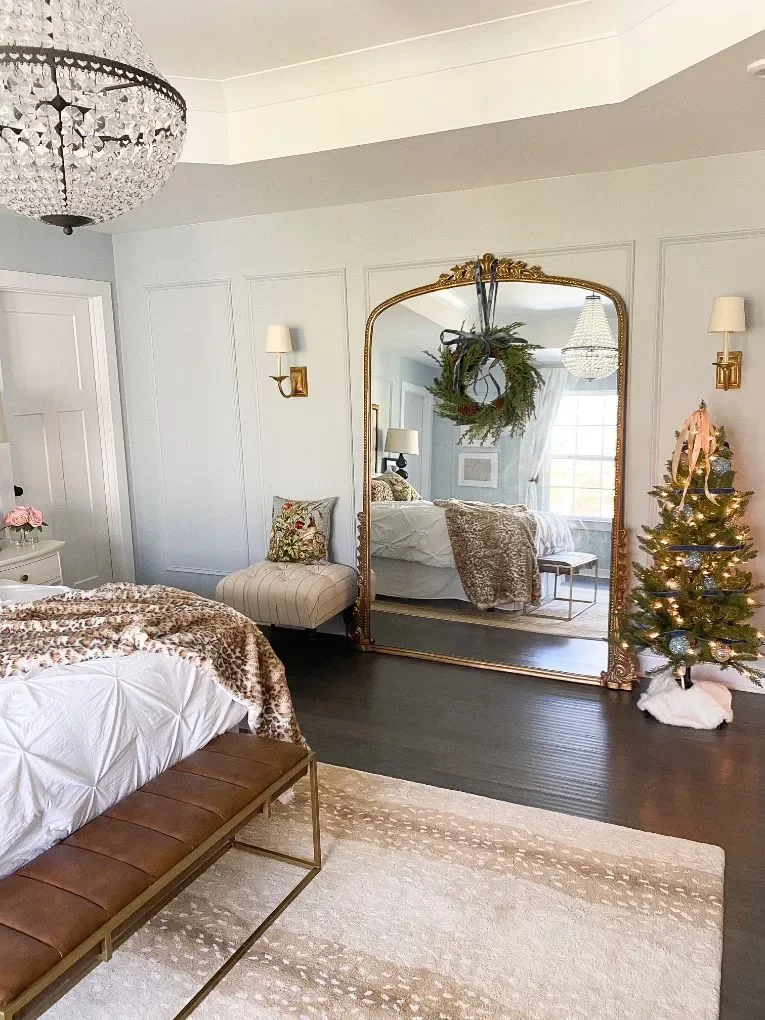 115 Stunning Christmas Decorating Ideas to Transform Your Home This Holiday Season Decorate a Floor Mirror