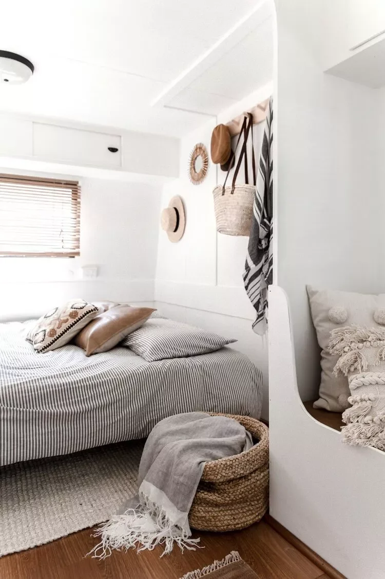 48 Bohemian Bedroom Ideas That Feel Effortlessly Chic and Personal 22 Decorate a Vintage Camper